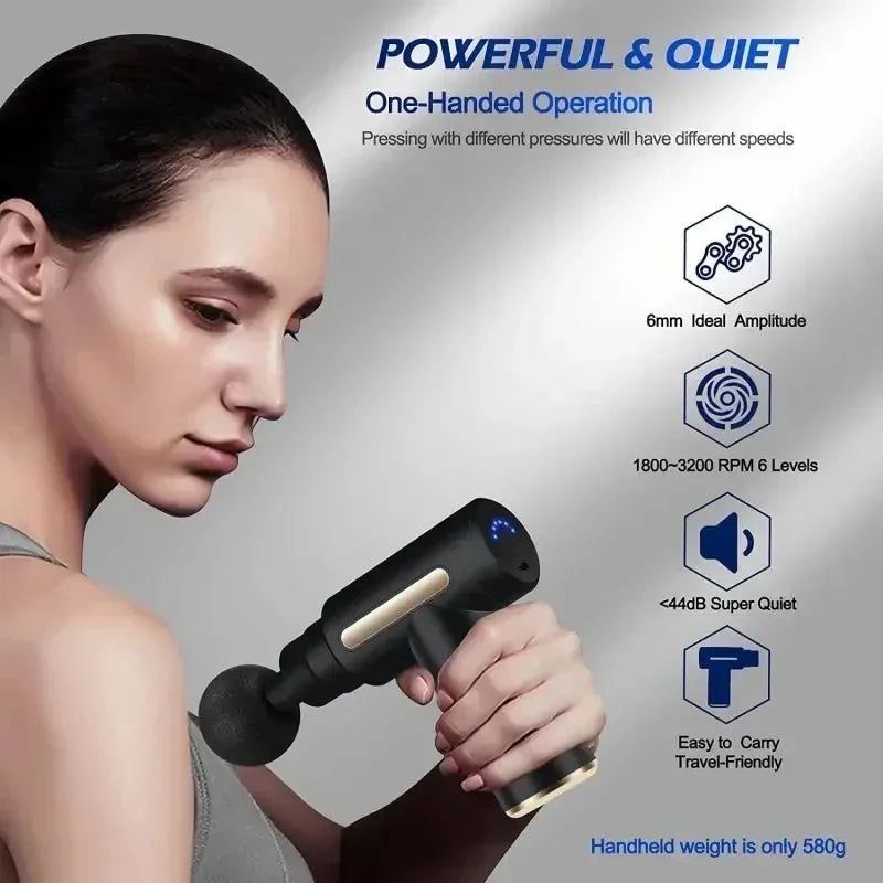 Xiaomi Mini Fascia Gun Massage Body Muscle Relaxation Electric Massage Equipment LED Touch Screen Portable Massage Instrument