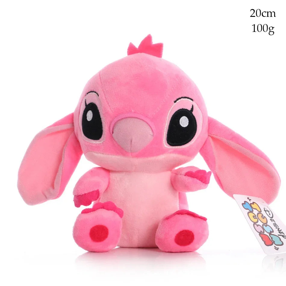 Disney Cartoon Blue Pink Stitch Plush Dolls Anime Toys Lilo and Stitch 20CM Stich Plush Stuffed Toys Christmas Gifts for Kids