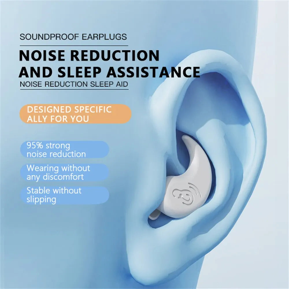 Anti Noise Silicone Earplugs Waterproof Swimming Ear Plugs For Sleeping Diving Surf Soft Comfort Natation Swimming Ear Protector