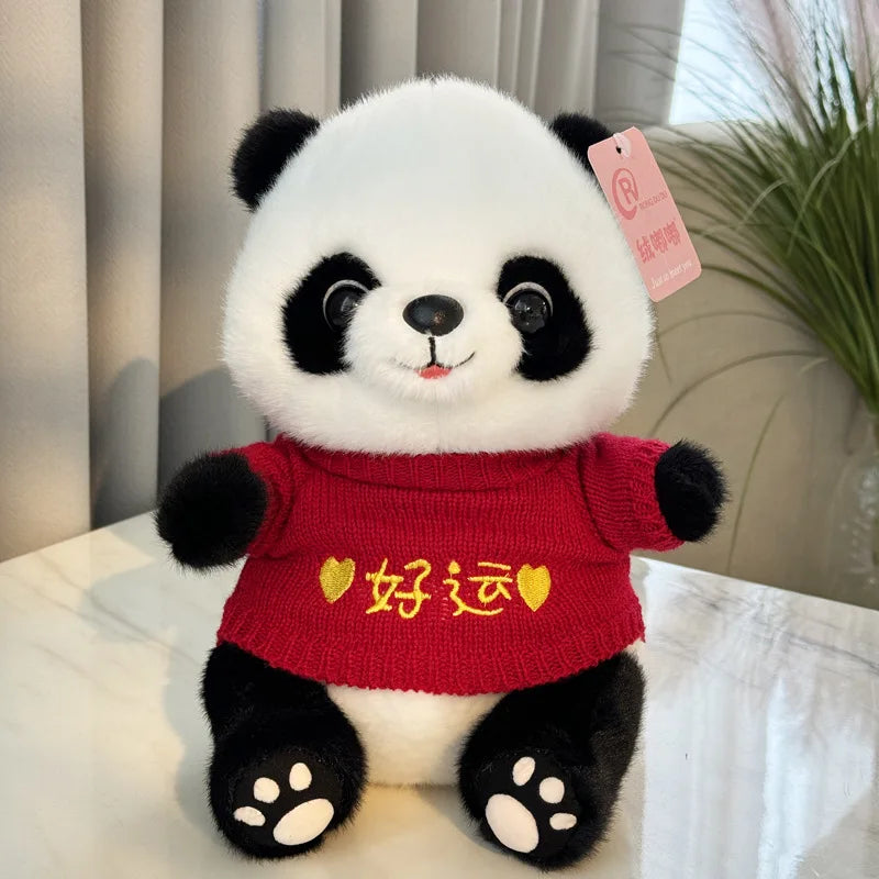 Hot Plush Stuffed Toy Panda Baby Cute Plush Doll Kawaii Panda Boys and Girls Birthday Children's Day Gift Room Decoration