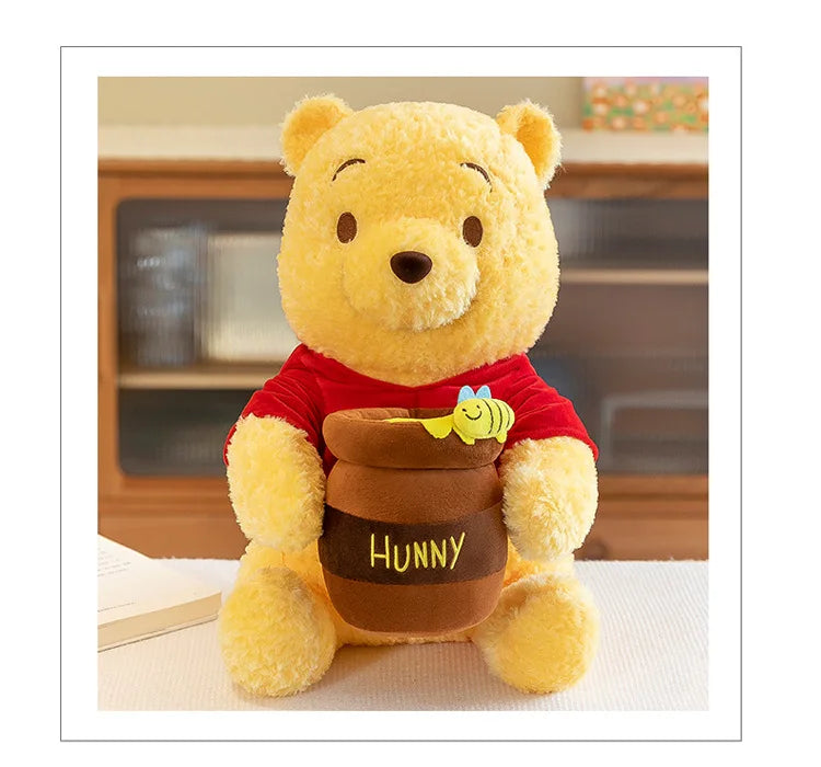 35-55cm Anime Disney Honey Jar Winnie The Pooh Soft Plush Toys Pooh Bear Stuffed Animal Dolls Children Kids Kawaii Birthday Gift