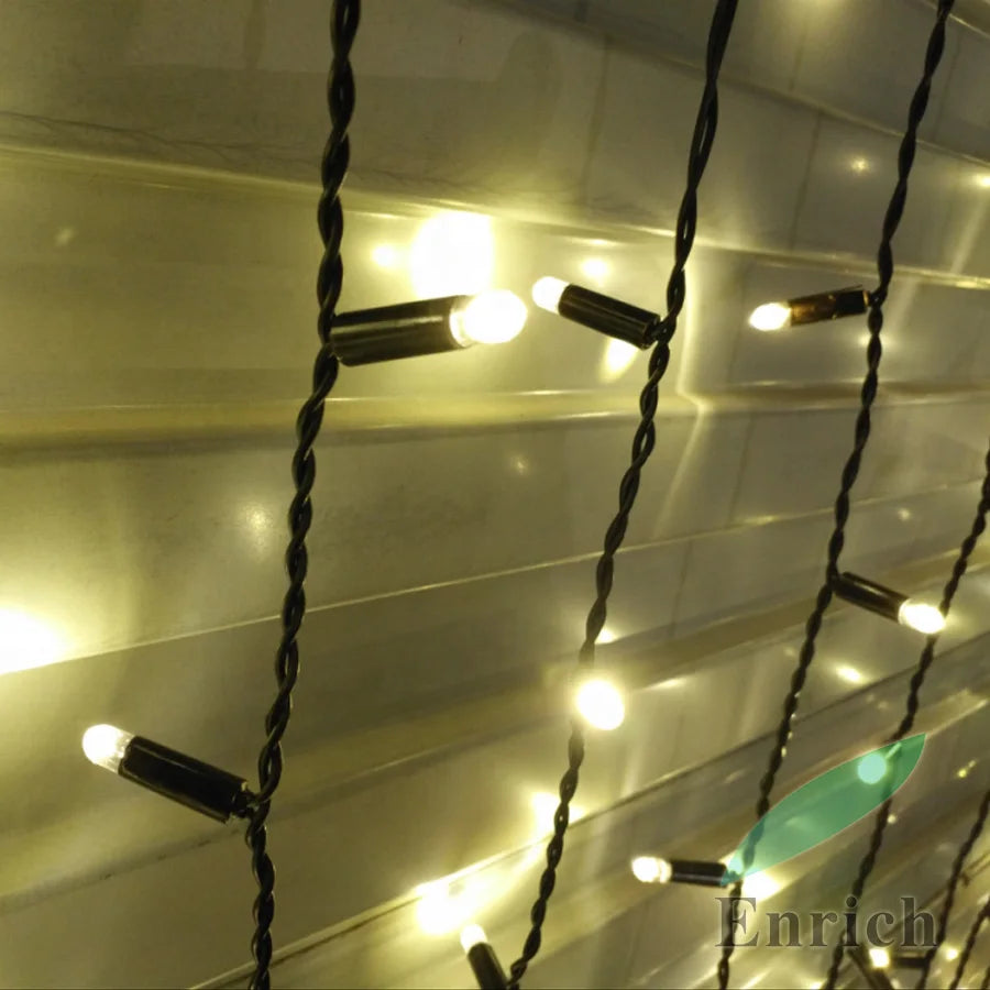 Outdoor Holiday Decorative Fairy LED Curtain String Lights with IP68