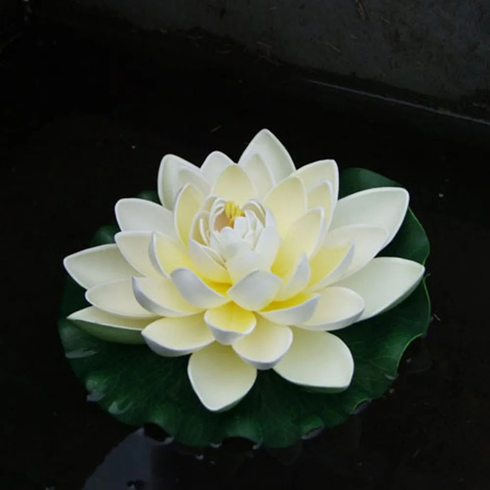 18CM Artificial Floating Lotus Shape Water Surface Decorartion for Pool Pond