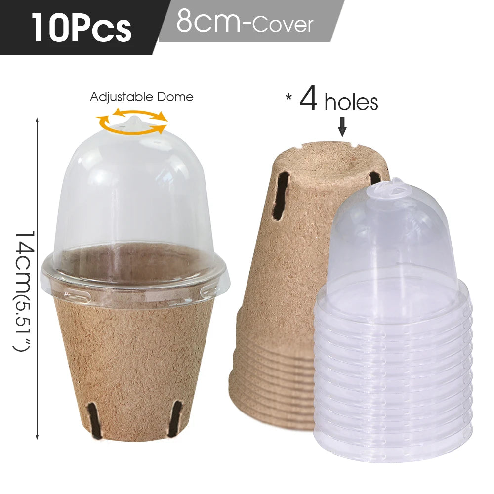 Biodegradable Paper Plant Nursery Cup for Greenhouse Agriculture Garden Seed Germination Starter Herbs Transplant Seedling Pot