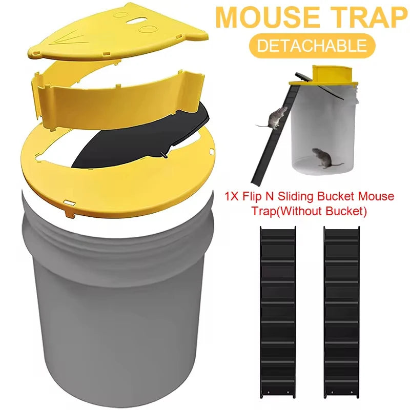 Intelligent Pitfall Mouse Catcher Trap Bucket Automatic Reset Flipping Sliding Bucket Lid Automatic Reset After Catching Mice