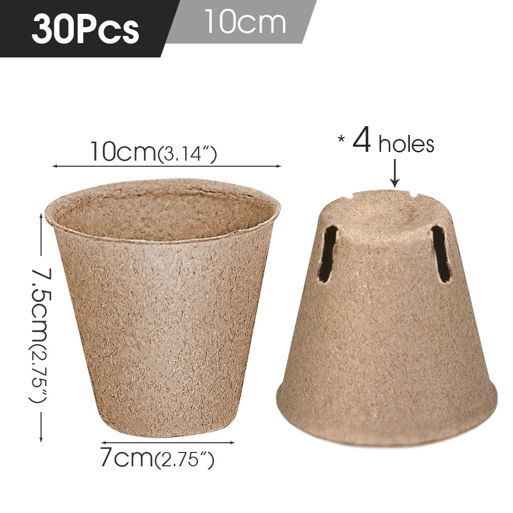 Biodegradable Paper Plant Nursery Cup for Greenhouse Agriculture Garden Seed Germination Starter Herbs Transplant Seedling Pot