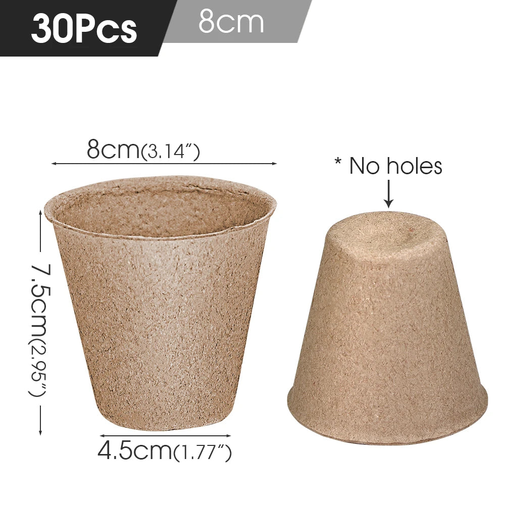 Biodegradable Paper Plant Nursery Cup for Greenhouse Agriculture Garden Seed Germination Starter Herbs Transplant Seedling Pot