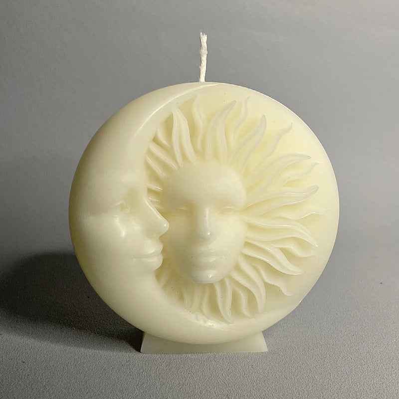 Sun Moon Face Candle Decoration