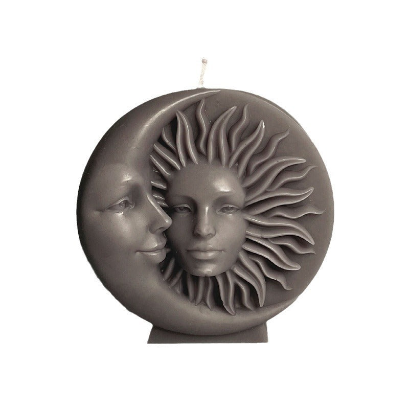 Sun Moon Face Candle Decoration