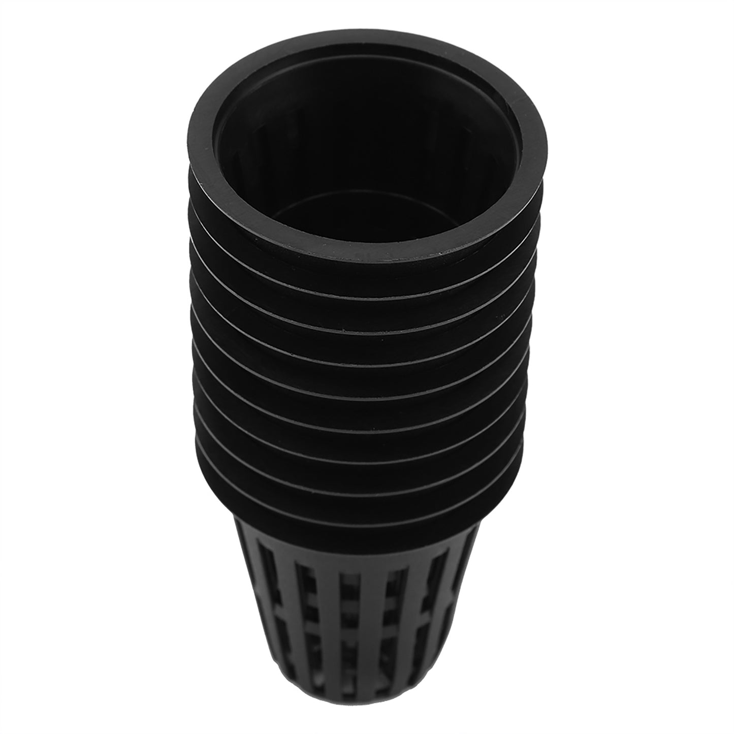 10pcs/Set Durable Safe Plastic Hydroponic Basket Cup for Garden Balcony Planting(Black)