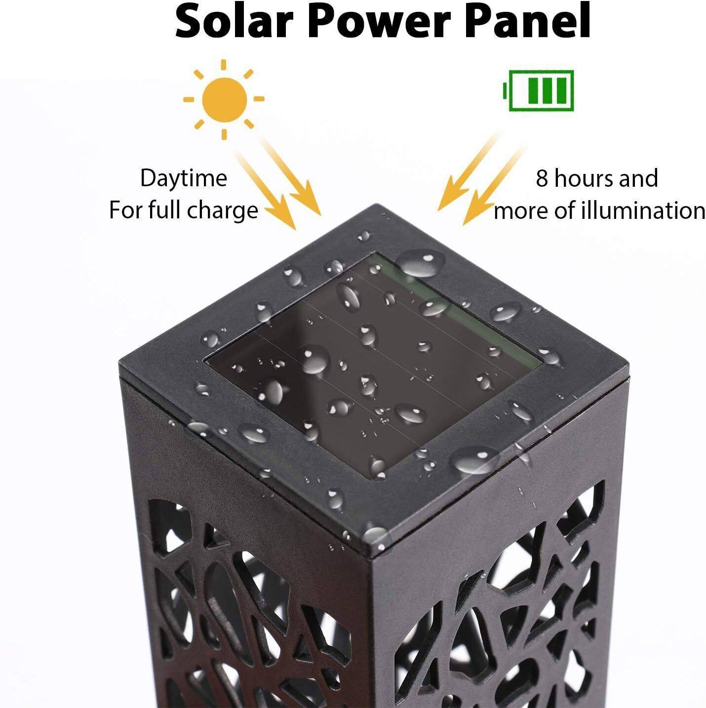 LED Solar Garden Ground Lights Sensor